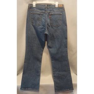Levis Womens Medium Wash High Rise 550 Relaxed Bootcut Jeans Size 16 - Picture 1 of 13