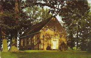 Vintage Maryland Chrome Postcard Old Wye Church Wye Mills - Picture 1 of 2