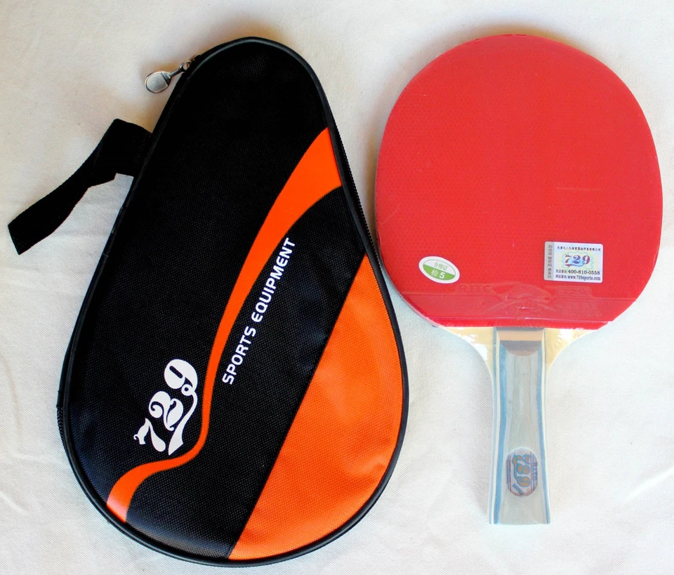 Bate de tenis de mesa RITC 729 Friendship 1060 pips-in con estuche, nuevo, GBP Foto 1 de 1