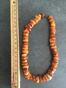 Sehr schöne alte Bernsteinkette, Butterscotch, ca. 44 cm - Bild 1 von 8