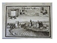 SATTELBERG, SCHLOSS SADLBERG  Orig. Kupferstich M.Wening ca. 1700 