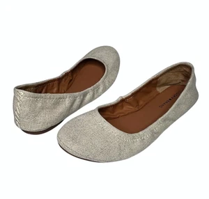 Zapatos planos de ballet de lona Lucky Brand Emmie para mujer talla 7,5 M beige brillante - Imagen 1 de 15