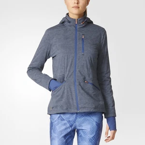 Adidas Womens Climaproof Softshell Golf Sports Jacket with Hood - Navy Blue - Picture 1 of 3