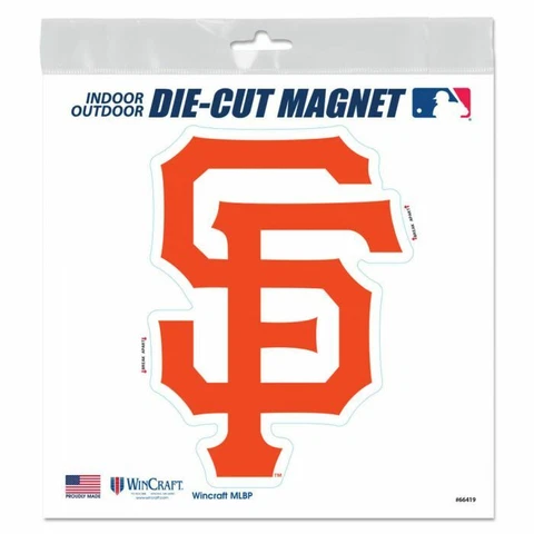 SAN FRANCISCO GIANTS 6"X6" DIE-CUT MAGNET FOR INDOOR OR OUTDOOR HIGH QUALITY Cover