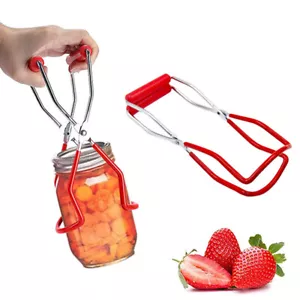1X Canning Jar Lifter Tongs Jar Lifter with Grip Handle Anti-slip ClipB_ro - Picture 1 of 11