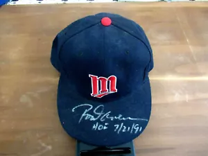 ROD CAREW HOF 7/21/91 MINNESOTA TWINS SIGNED AUTO NEW ERA PRO MODEL CAP HAT JSA - Picture 1 of 4