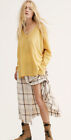 We The Free On My Mind Women's V-Neck Yellow Long Sleeves Top Size X Small