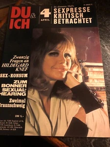 Zeitschrift - Du & Ich - 69 Gay - 4/1971 Magazin Mann Hildegard Knef - Bild 1 von 2