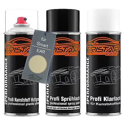 Autolack Spraydosen Set für Kunststoff Stoßstange für Smart EAR Melon Metallic - Bild 1 von 4