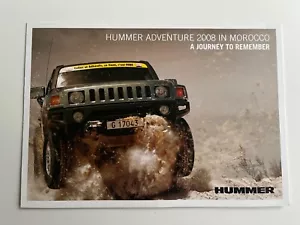 HUMMER Adventure in Morocco Advertising Brochure Booklet Leaflet 2008 - Picture 1 of 1