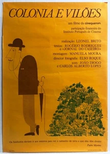 26x18 1970’s Colónia e Vilões Portuguese Documentary Film Poster Leonel Brito - Bild 1 von 12