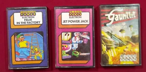 Acorn Electron Cassette games, Felix in the Factory, Jet Power Jack & Gauntlet - Picture 1 of 3