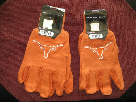 TWO (2) PAIR OF TEXAS LONGHORNS, SPORT UTILITY GLOVES FROM FOREVER COLLECTABLE Cover