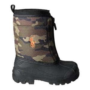 Polo Ralph Lauren Quilo Zip II Camo Boots | Toddler Size 9 | Snow Boots | Winter - Picture 1 of 8