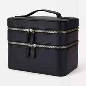 2 Tier Beauty Case Cosmetic Make Up bag Travel Case Includes Mirror AU Free Ship - Picture 1 of 7