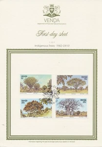 South Africa Homelands Venda Sc 44-47, 84-95 4 First Day Sheets Trees - Picture 1 of 5