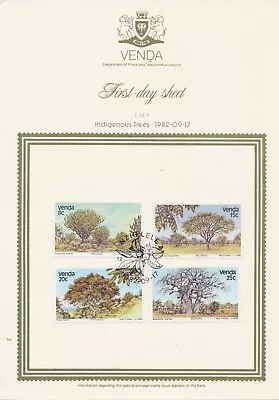 South Africa Homelands Venda Sc 44-47, 84-95  4 First Day Sheets Trees - Image 1 of 4