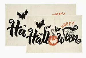 Bathroom Halloween Rugs Sets 2 Pc Absorbent Premium Bath Mats for Bathroom Se... - Picture 1 of 9