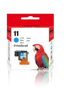 Tête d'impression cyan Wecare Reman HP 11 pour Designjet 100 110 500 800 C4811A - Photo 1/3