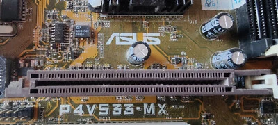  ASUS P4S533-MX REV.2.00, CPU PENTIUM4 2.80GHZ, RAM DDR 400MHZ 512MB. #Z1 - Immagine 1 di 4