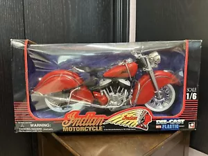 Indian Motorcycle Manuf. - Red - 1:6 Scale - Die Cast Cruiser Indian Chief - NIB - Picture 1 of 14