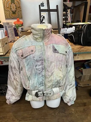 Vintage 1980s Kaelin Skiing Finesse Womens Ski Jacket crop top cool Size 10 S/M - Image 1 of 4