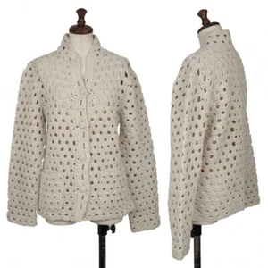 ISSEY MIYAKE HaaT Wool Crochet Knit Cardigan Size 2(K-131598) - Picture 1 of 12
