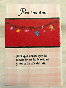 Artes Monte Azul Felicitación para Navidad "Para los dos..." (A31) Nuevo - Picture 1 of 5