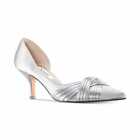 Nina Blakely Evening Pumps Silver Size 6W