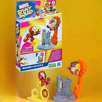 Hasbro MARVEL Stunt Squad IRON MAN VS M.O.D.O.K. Мини фигурка набор новый в коробке - Изображение 1 из 4