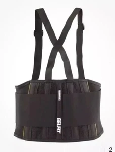 ToughBuilt® GelFit® Black Back Support Brace Belt - Large - 40"-48" Waist - Picture 1 of 3