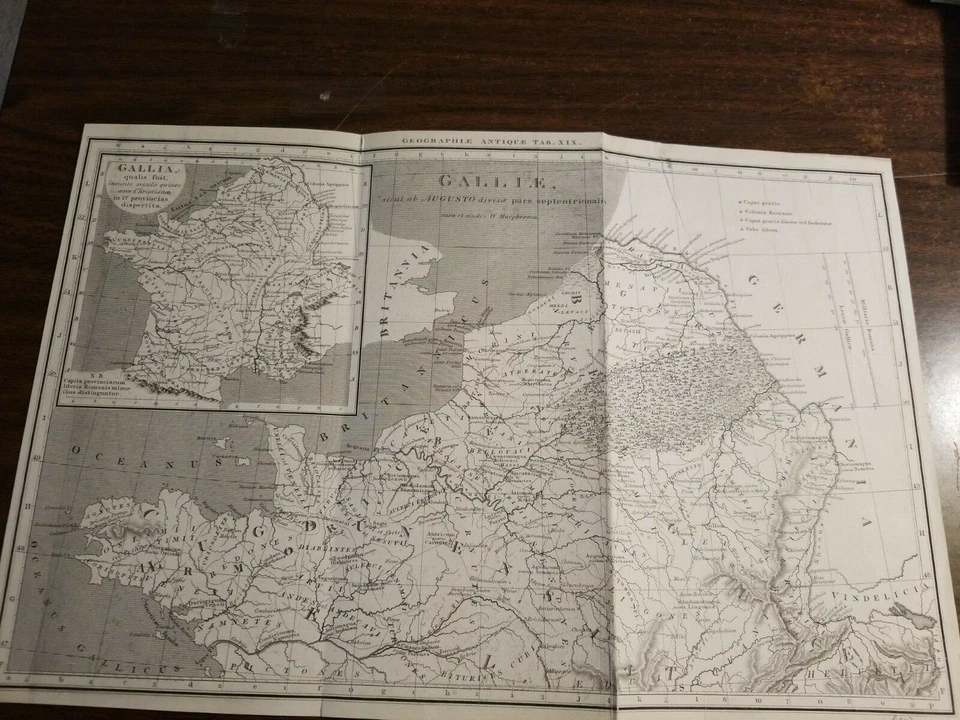 Francia-1811-Mapa de la Galia del Norte-¡Genial! (Versión antigua) Foto 1 de 1