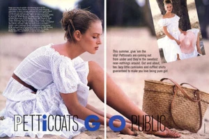 Enaguas de la revista editorial 1987 Patrice Reumont Uma Thurman 6 páginas - Imagen 1 de 3