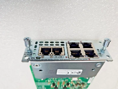 Cisco NIM-2FXS/4FXOP 2-Port FXS/FXS-E/DID and 4-Port FXO Network Module - Image 1 of 3