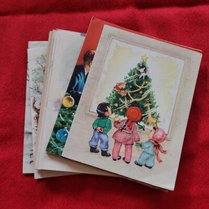 Vintage Weihnachtskarten - Sortiment für alle, 24 Stück; 50er Jahre? USA, unbenutzt - Bild 1 von 14