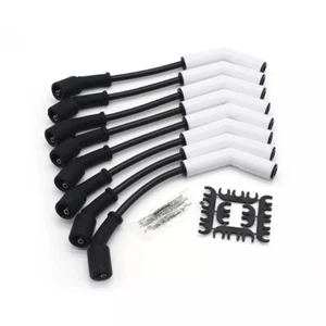 9070C Ceramic Boot Spark Plug Wires Set For Chevy 4.8L 5.3L 6.0L LS3 LS7 LT L6F4 - Picture 1 of 9