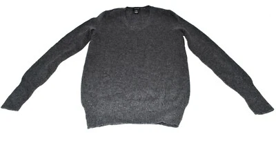 Suéter para mujer Only Mine gris claro 100 % 2 capas cachemir cuello en V talla XS Foto 1 de 4