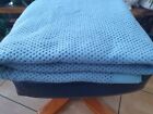 Unbranded Vintage Bedspread Blanket Size 98"96". Blue. Acrylic Mix.  Used