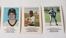 Rare! 1982 Milw. Brewers MPD Cards Paul Molitor 1st Set Printed Plus 1983 & 1984