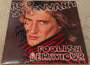 CARMINE APPICE SIGNED FOOLISH BEHAVIOUR VINYL LP ROD STEWART - Picture 1 of 1