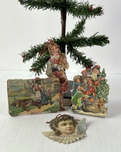 1997/25 vecchio addobbo per albero di Natale addobbo natalizio pendente immagine lucida cialda - Foto 1 di 7