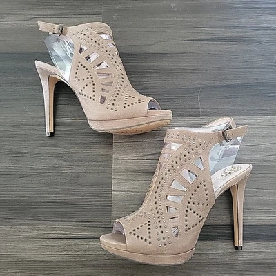 Vince Camuto Studded Suede Leather Heels 10 New Unworn - Image 1 of 4