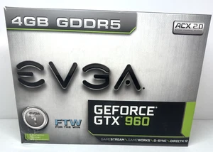 NVidia EVGA GeForce GTX 960 4GB GDDR5 Graphics Card 04G-P4-3968-KR - Picture 1 of 7
