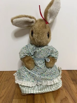 Vintage Beatrix Potter Mrs. Rabbit Flopsy Bunny Dressed Plush Eden - Image 1 of 4