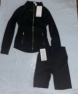 Brand New And Never Worn Lululemon Set (jacket And Shorts) - Sz 6 - Picture 1 of 3