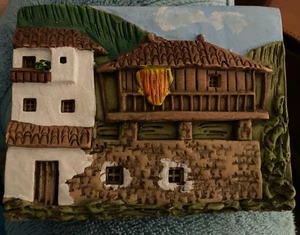 Vintage Ceramica Marquez 3d Clay House Wall Hanging. CERP-336 - Picture 1 of 3