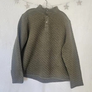 Avalanche Herren XLarge oliv gesteppt 1/4 Druckknopf Pullover Outdoor Bekleidung Golf Sport - Bild 1 von 15