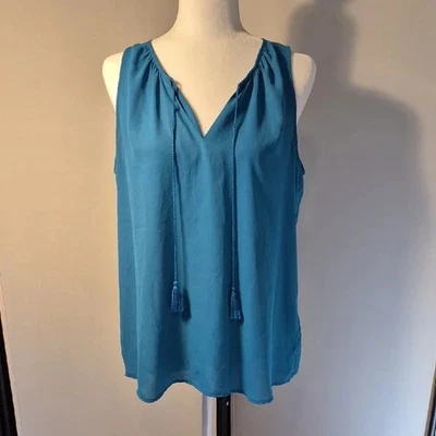 Фиолетовый + Claire бирюзовый зеленый чистый топ без рукавов - Sz. L - Изображение 1 из 4