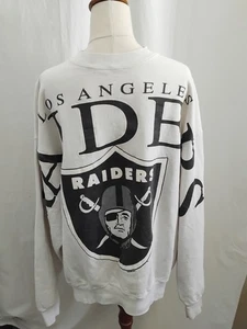 Sudadera De Colección 1992 Los Angels Raiders Spellout Grande Hecha en EE. UU. - Imagen 1 de 5