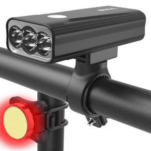 BIKIL luci bici led 6400mAh Ricaricabili USB C Luce Bici Anteriore e Posteriore - Imagen 1 de 24